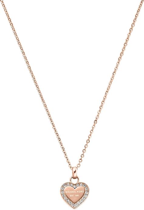 michael kors collier mkj3971791|Amazon.com: Michael Kors Brass and Pavé Crystal MK Logo .